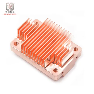 Disipador de calor de radiador de cobre para iluminación LED de minería