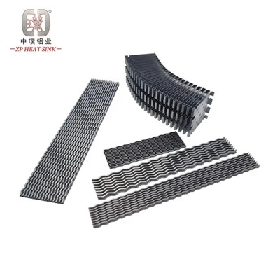 Disipador de calor de aleta plegable de aluminio flexible